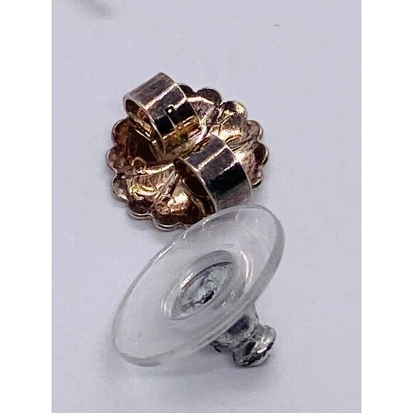 David Yurman 3 row Confetti Earrings Multi Stone 925 750 silver gold - Picture 7 of 8